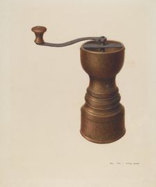 Coffee Grinder, c. 1939. Creator: DJ Grant