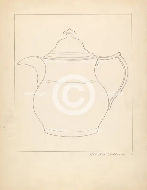 Coffee Pot, 1935/1942. Creator: Charles Cullen.