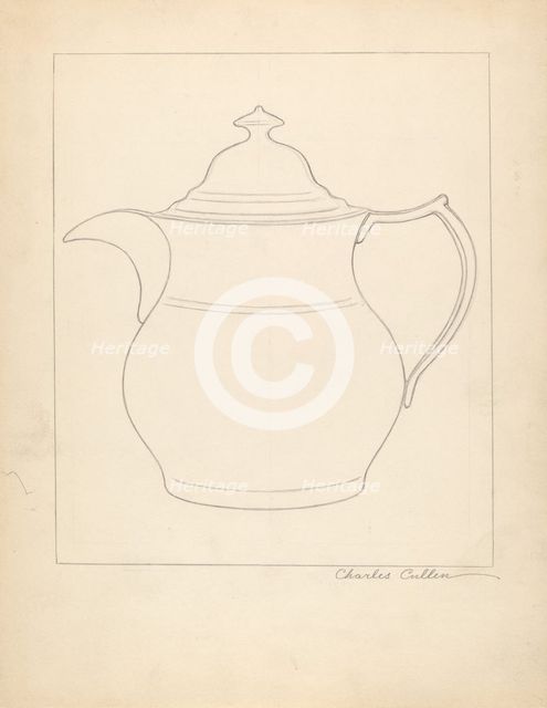 Coffee Pot, 1935/1942. Creator: Charles Cullen.