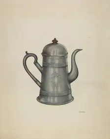 Coffee Pot, 1935/1942. Creator: Frank McEntee
