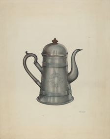 Coffee Pot, 1935/1942. Creator: Frank McEntee