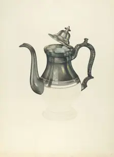 Coffee Pot, 1935/1942. Creator: John Thorsen