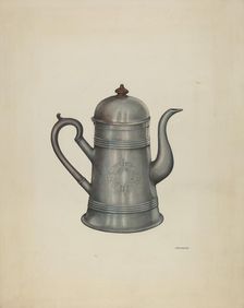 Coffee Pot, 1935/1942. Creator: Frank McEntee