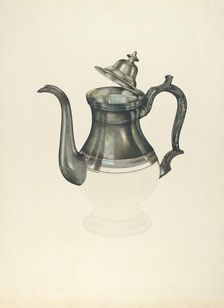 Coffee Pot, 1935/1942. Creator: John Thorsen