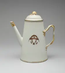 Coffee Pot with Cover, c. 1795. Creator: Unknown