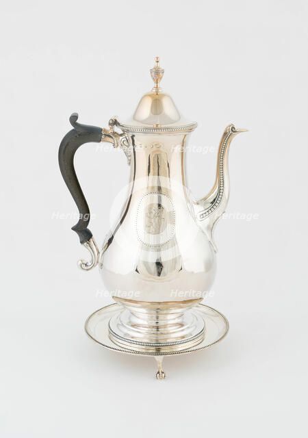 Coffee Pot and Stand, London, 1786. Creator: Hester Bateman.