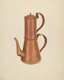 Coffee Pot, c. 1938. Creator: Ray Price