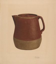 Coffee Pot, c. 1938. Creator: Richard Barnett