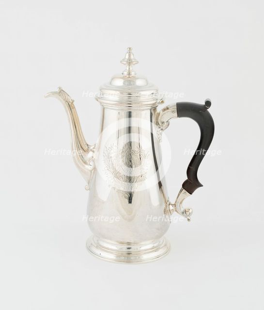 Coffee Pot, London, 1750/51. Creator: Fuller White.