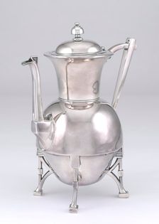 Coffee pot or teapot, 1870/73. Creator: Webster Manufacturing Company