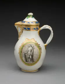 Coffee Pot (part of a Coffee Service), Vienna, c. 1770. Creator: Vienna State Porcelain Manufactory
