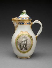 Coffee Pot (part of a Coffee Service), Vienna, c. 1770. Creator: Vienna State Porcelain Manufactory