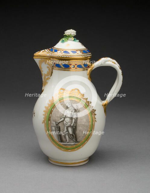 Coffee Pot (part of a Coffee Service), Vienna, c. 1770. Creator: Vienna State Porcelain Manufactory.