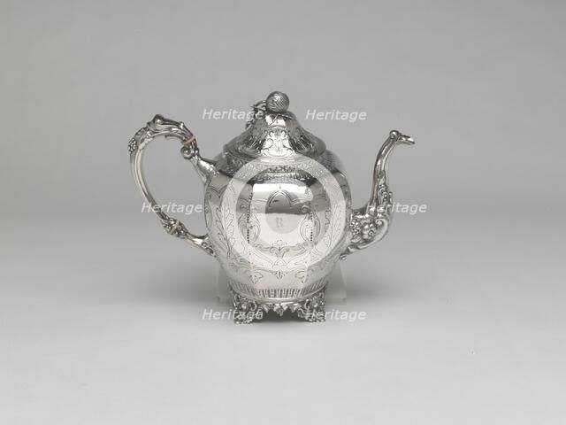 Coffee Pot (part of a set), 1852/64. Creator: J.T. and E.M. Edwards.