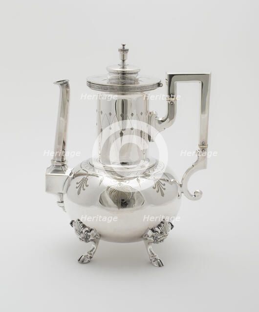 Coffee Pot, part of Tea and Coffee Service, 1878. Creator: Rogers Smith and Company.