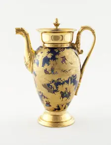Coffee Pot, Paris, c. 1820. Creator: Denuelle Porcelain Manufactory