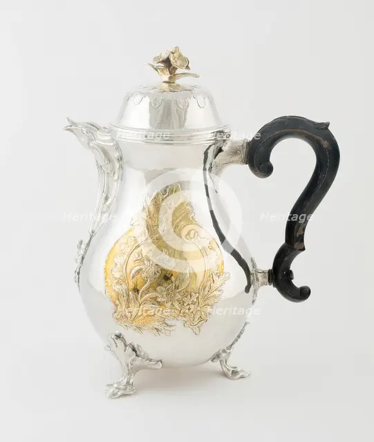 Coffee Pot, Sweden, c. 1780. Creator: Lorentz Lindegren.