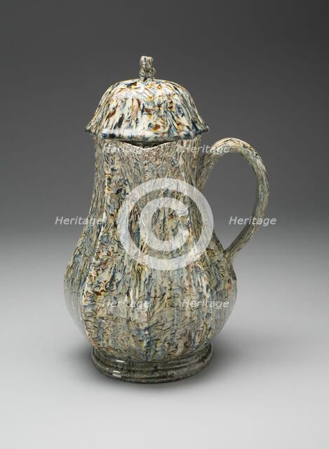Coffee Pot, Staffordshire, 1750/65. Creator: Staffordshire Potteries.