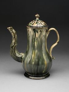 Coffee Pot, Staffordshire, 1760/70. Creator: Staffordshire Potteries