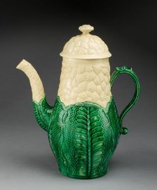 Coffee Pot, Staffordshire, 1765/80. Creator: Staffordshire Potteries