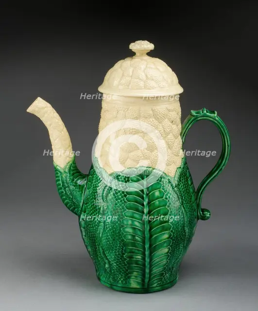 Coffee Pot, Staffordshire, 1765/80. Creator: Staffordshire Potteries.