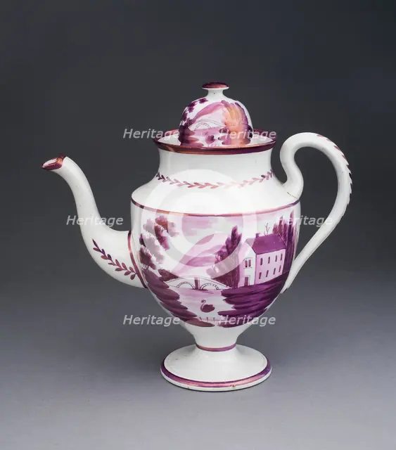 Coffee Pot, Staffordshire, c. 1820. Creator: Staffordshire Potteries.