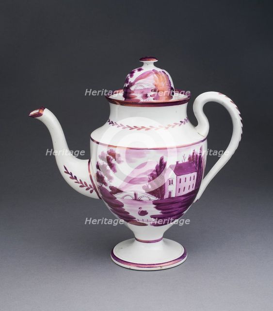 Coffee Pot, Staffordshire, c. 1820. Creator: Staffordshire Potteries.