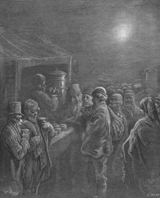 Coffee Stall - Early Morning 1872. Creator: Gustave Doré