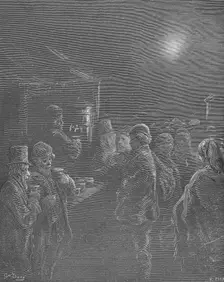Coffee Stall - Early Morning 1872. Creator: Héliodore Joseph Pisan