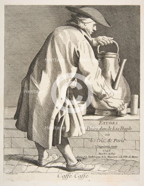 Coffee Vendor, 1746. Creator: Caylus, Anne-Claude-Philippe de.