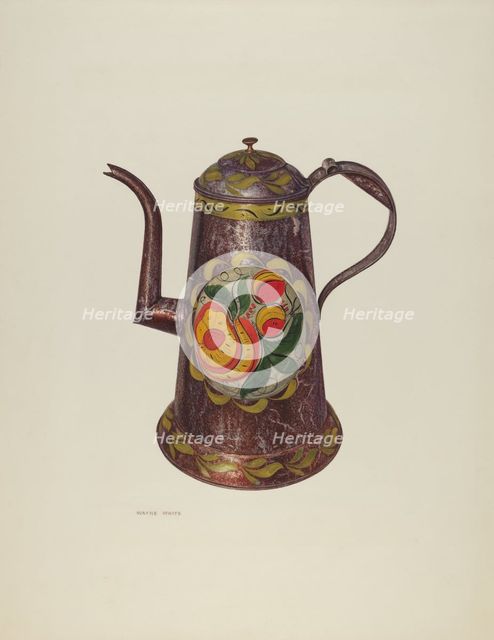 Coffeepot, 1940. Creator: Wayne White.