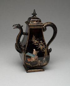 Coffeepot, Meissen, c. 1715. Creator: Meissen Porcelain