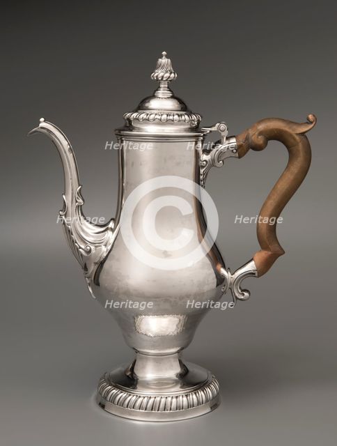 Coffeepot, c1775. Creator: John Bayly.