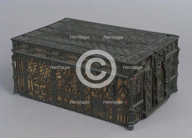 Coffer, French, 15th century. Creator: Unknown.