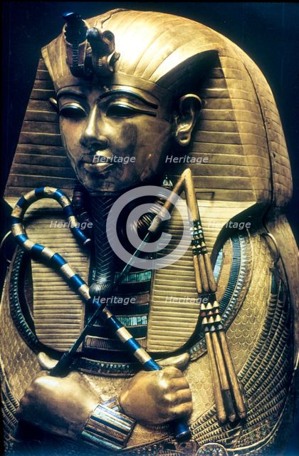 Coffin of Tutankhamun, Ancient Egyptian Pharaoh, c1325 BC. Artist: Anon