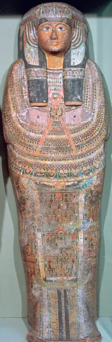 Coffin of the Ancient Egyptian priest Khons-Da-Khred, c1085 BC