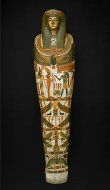 Coffin and Mummy of Paankhenamun, Thebes, Third Intermediate Period, Dynasty 22... Creator: Unknown