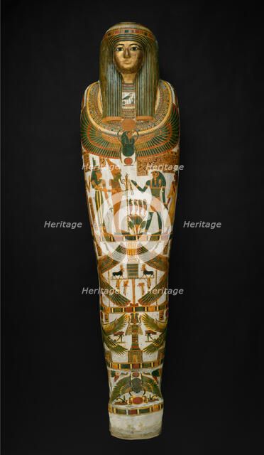 Coffin and Mummy of Paankhenamun, Thebes, Third Intermediate Period, Dynasty 22... Creator: Unknown.