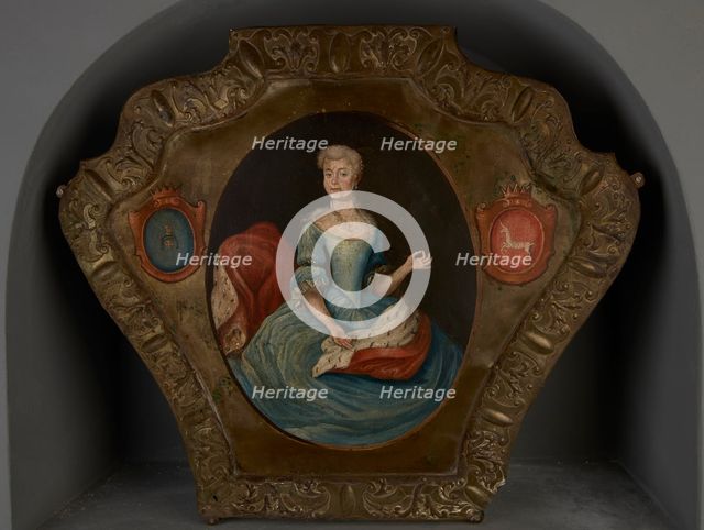 Coffin Portrait of a Lady of Krzywda and Boncza Coats of Arms, around the mid-18th century. Creator: Unknown.