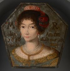 Coffin Portrait of a Young Woman, 1686. Creator: Unknown
