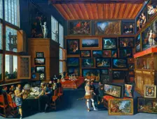 Cognoscenti in a Room hung with Pictures c1620. Artist: Anon