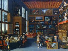 Cognoscenti in a Room hung with Pictures c1620. Artist: Anon