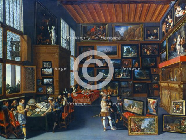 'Cognoscenti in a Room hung with Pictures', c1620. Artist: Anon