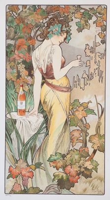 Cognac Bisquit, ca 1899. Creator: Mucha, Alfons Marie (1860-1939)