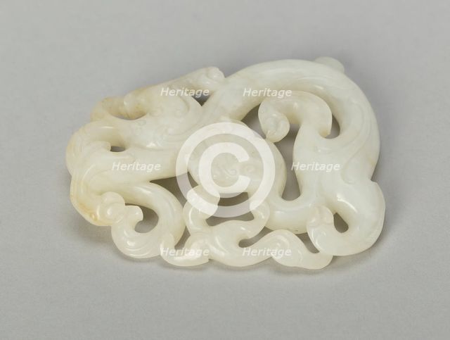 Coiled Dragon, late Ming (1368-1644) or early Qing dynasty (1644-1911), 17th century. Creator: Unknown.
