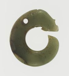 Coiled Dragon Pendant, Western Zhou period, 9th/8th century B.C. Creator: Unknown