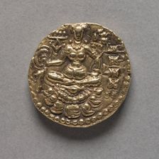 Coin with Figure of an Archer (reverse), c. 380 - c. 414. Creator: Unknown