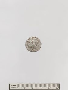 Coin with Gemini Zodiac Sign, India, dated A.H. 1027/ A.D. 1618. Creator: Unknown