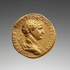 Coin (aureus) of Trajan, A.D. 98-117. Creator: Unknown