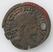 Coin, Byzantine, 4th century. Creator: Unknown